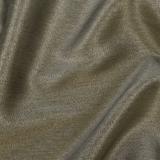 Metallic Dark Gold on Black Polyester Lame
