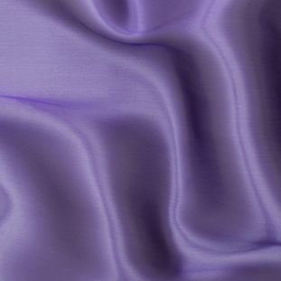 Luminous Purple Satin-Faced Twill Organza
