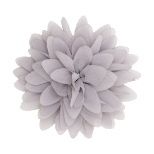 Italian Gray 3D Flower Applique - 4