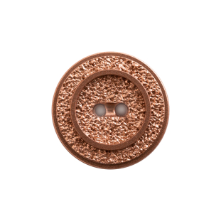Italian Rose Gold Gravel 2-Hole Button - 44L/28mm