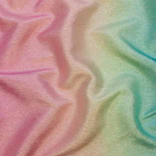 Metallic Pastel Rainbow Polyester Lame