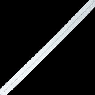Italian White Foldover Grosgrain Ribbon - 0.8125"