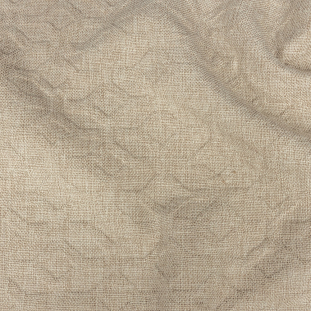 Crypton Tolkie Oatmeal Geometric Embossed Upholstery Fabric