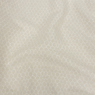 Ivory Scaled Blended Polyester Jacquard