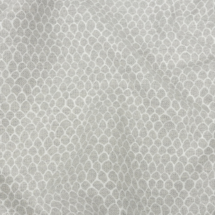 Silver Scaled Blended Polyester Jacquard