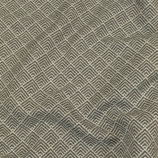 Gray and White Diamonds Upholstery Tweed