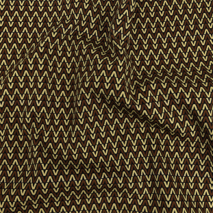 Mood Exclusive Brown V for Visionary Stretch Cotton and Viscose Woven