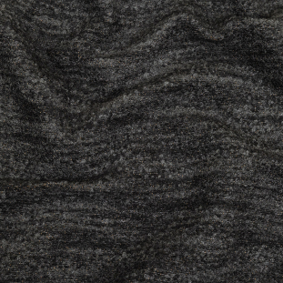 Onyx Striated Upholstery Boucle with Tan Woven Backing