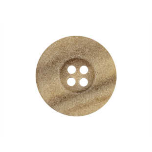 Parsnip Speckled 4-Hole Plastic Button - 36L/23mm