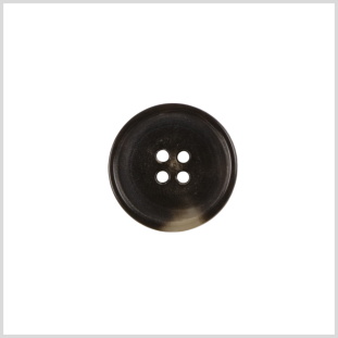 Brown Horn Button - 28L/18mm