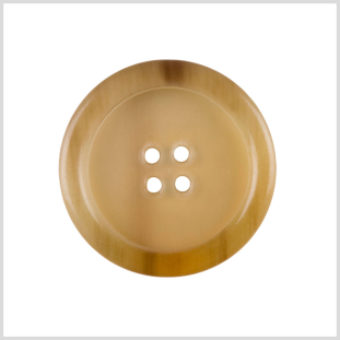 Beige Horn Coat Button - 48L/30.5mm