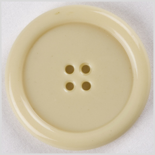 Ivory Plastic Button - 64L/42mm