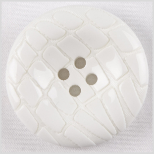 White Plastic Button - 28L/18mm