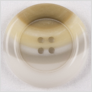 Ivory Plastic Button - 28L/18mm