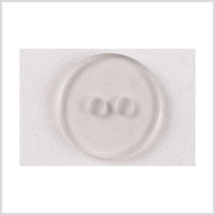 Clear Brown Plastic Button - 36L/23mm