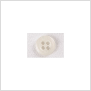 Ivory Plastic Button - 16L/10mm