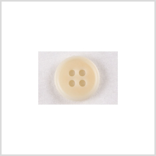 Ivory Plastic Button - 18L/11.5mm