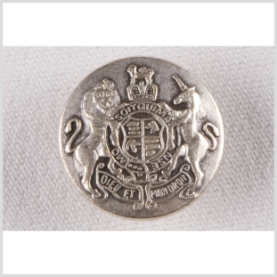Silver Metal Coat Button - 30L/19mm