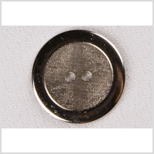 Silver Metal Coat Button - 36L/23mm