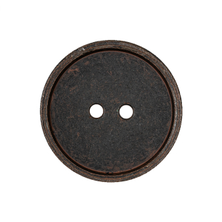 Brass 2-Hole Metal Coat Button - 40L/25.5mm