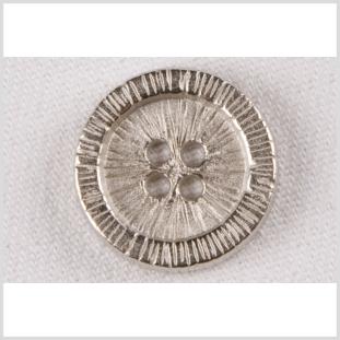 Silver Metal Coat Button - 32L/20mm