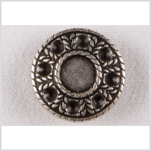Silver Metal Coat Button - 36L/23mm