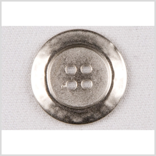 Silver Metal Coat Button - 40L/25mm