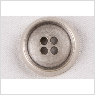 Silver Metal Coat Button - 32L/20mm