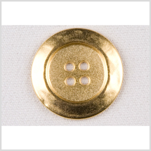 Gold Metal Coat Button - 40L/25mm