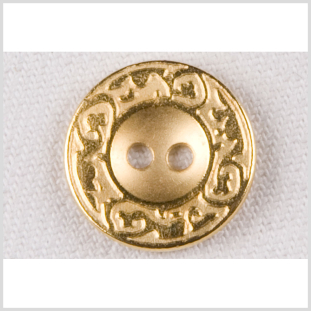 Gold Metal Button - 28L/18mm