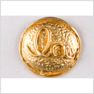 Gold Metal Coat Button - 54L/34mm