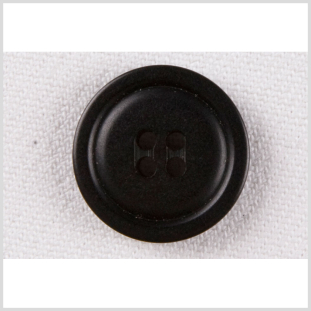 Black Plastic Button - 24L/15mm