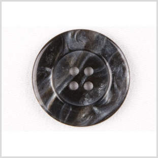 Black/Gray Plastic Button - 54L/34mm