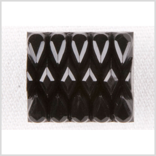 Black Plastic Button - 24L/15mm