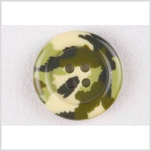 Multi-Green Plastic Button - 32L/20mm