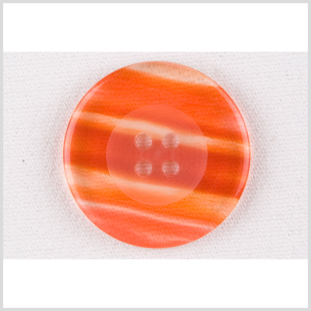 Red/Clear Plastic Button - 40L/25mm