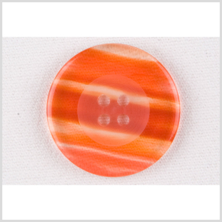 Red/Clear Plastic Button - 48L/30.5mm