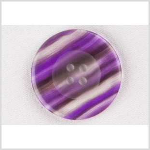 Purple/Clear Plastic Button - 50L/32mm
