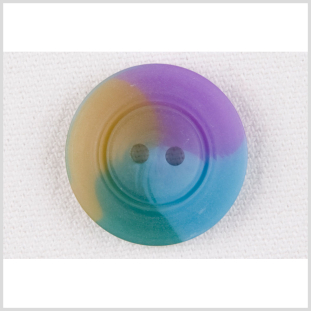 Blue/Green/Purple Plastic Button - 36L/23mm