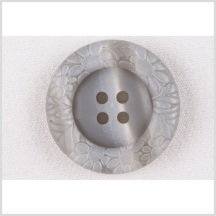 Gray Plastic Button - 54L/34mm