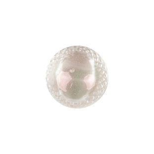 White Plastic Button - 24L/15mm