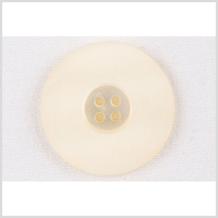 Ivory Plastic Button - 54L/34mm