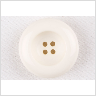 Ivory Plastic Button - 48L/30.5mm