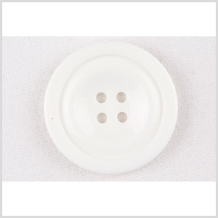 White Plastic Button - 60L/38mm