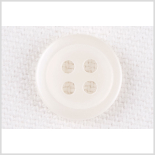 White Plastic Button - 18L/11.5mm