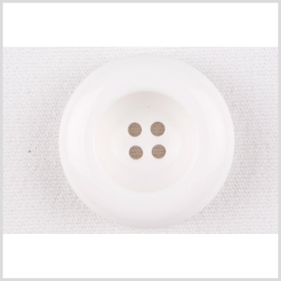 White Plastic Button - 40L/25mm