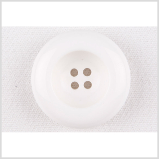 White Plastic Button - 48L/30.5mm