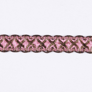 Gold/Pink Metallic Braid
