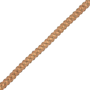 Gold/Pale Pink Metallic Braid