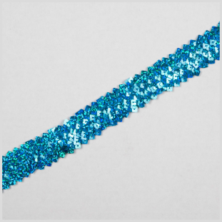 1.125 Turquoise Stretch Sequin